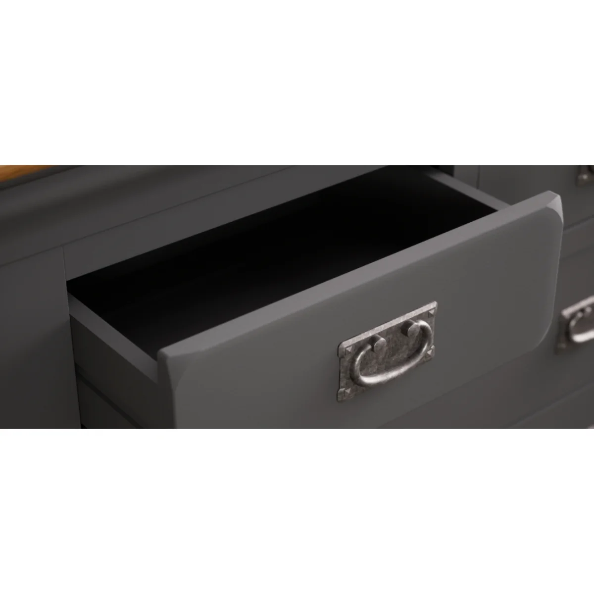 Charwood Oak and Charcoal Painted 2 Over 3 Chest of Drawers – image 9
