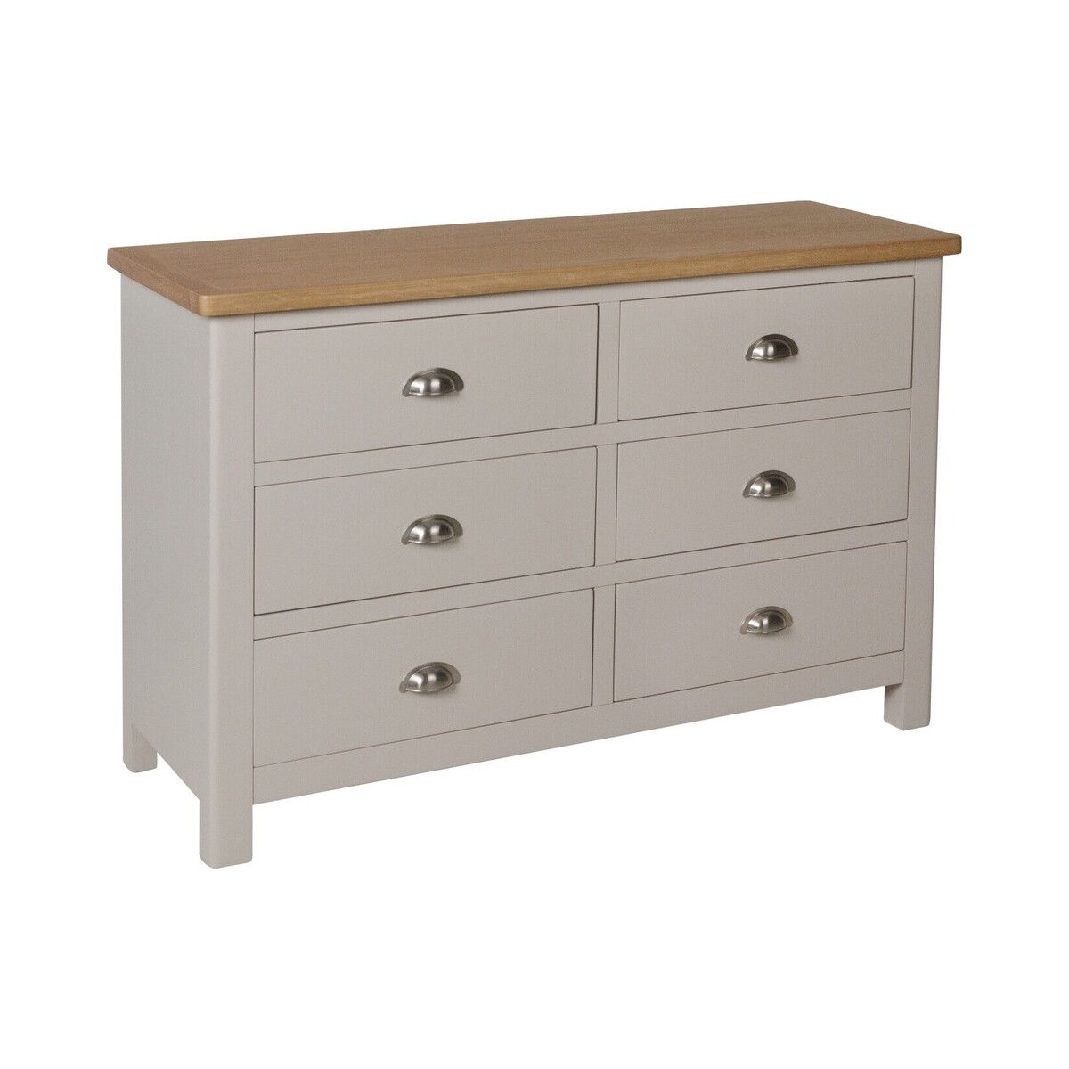 Fay Oak and Grey 6 Drawer Chest – image 2