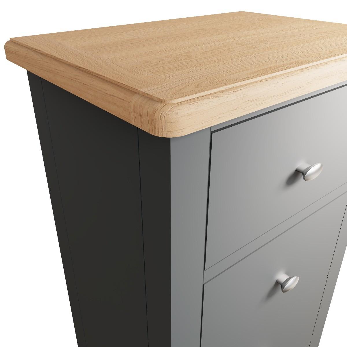 Arlia Oak and Grey 5 Drawer Narrow Chest – image 8