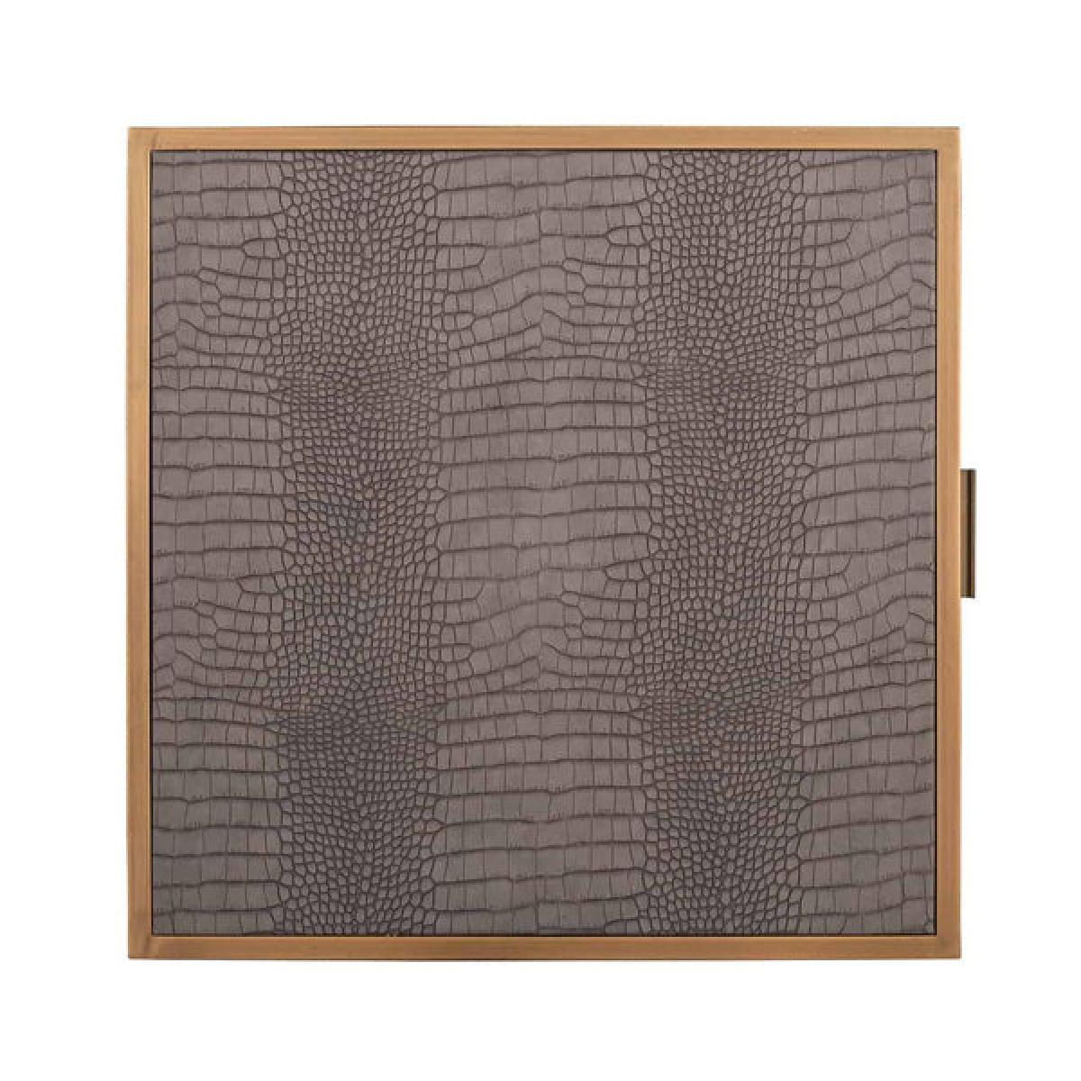 Richmond Classio 3 Drawers Vegan Leather Brushed Gold Chest of Drawers – image 3
