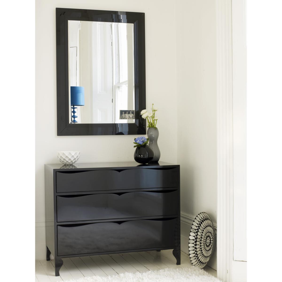 Louis - Chest of 3 Drawers - Black – image 2