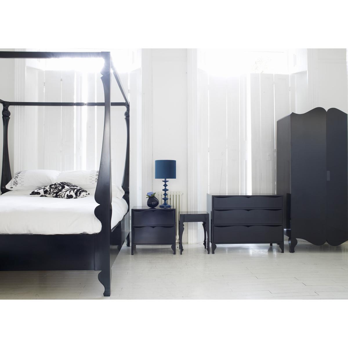 Louis - Chest of 3 Drawers - Black – image 3