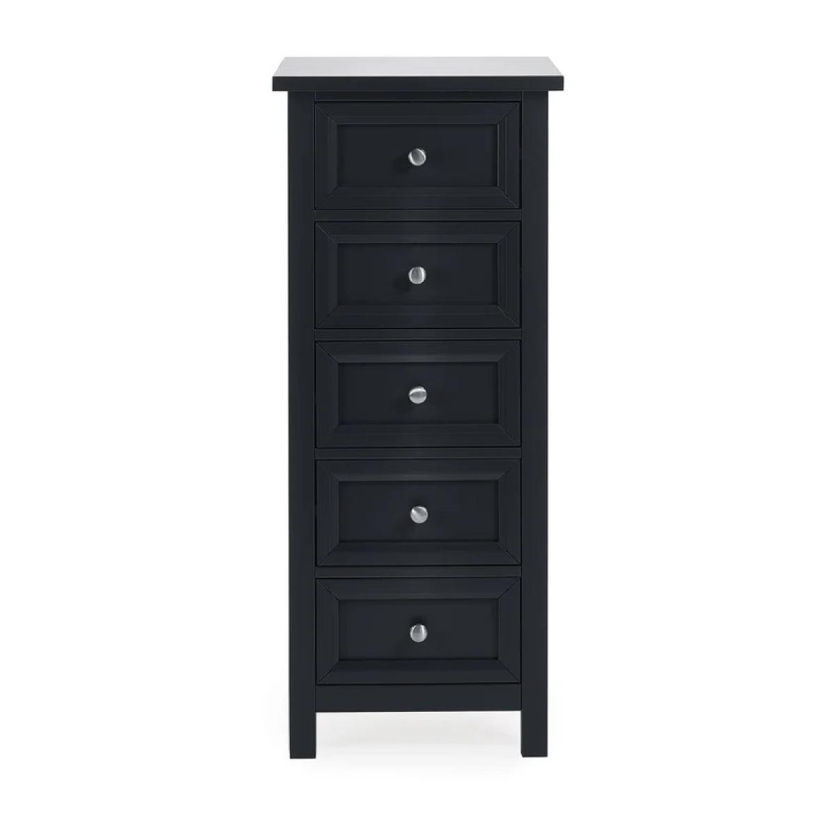 Julian Bowen Maine 5 Drawer Tall Chest - Anthracite – image 2