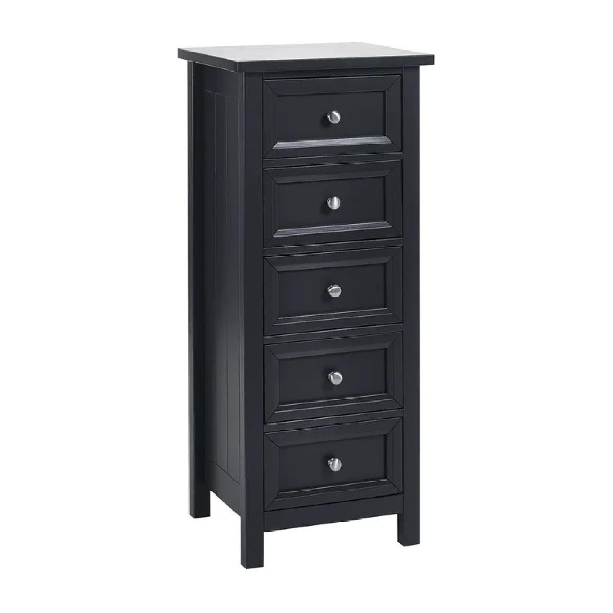 Julian Bowen Maine 5 Drawer Tall Chest - Anthracite – image 3