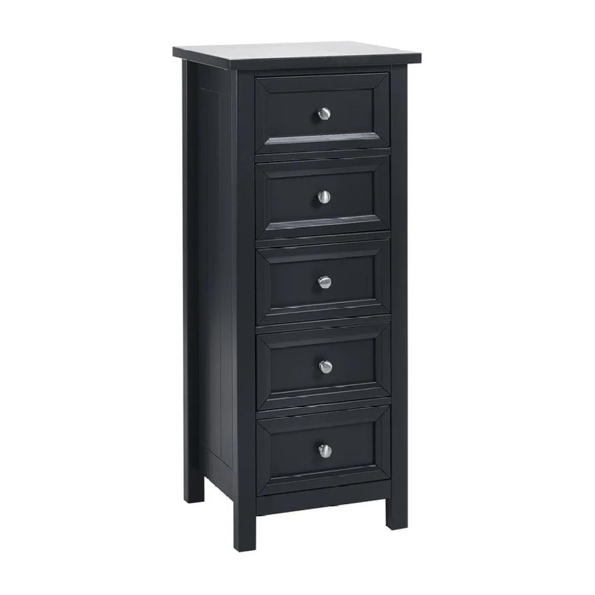 Julian Bowen Maine 5 Drawer Tall Chest - Anthracite – image 8
