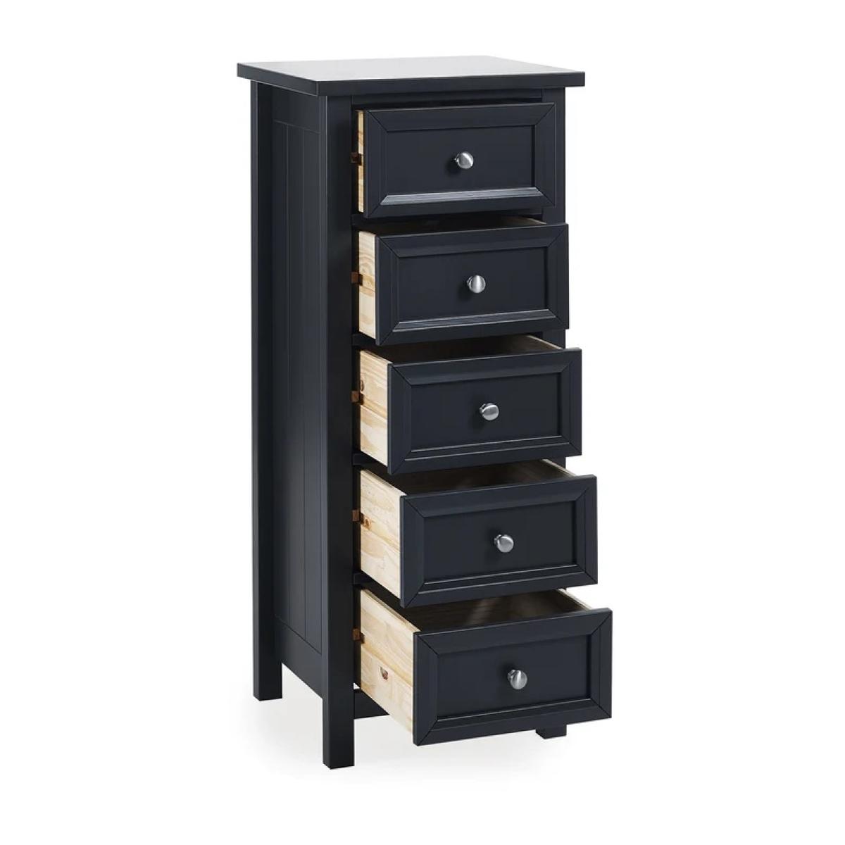 Julian Bowen Maine 5 Drawer Tall Chest - Anthracite – image 9