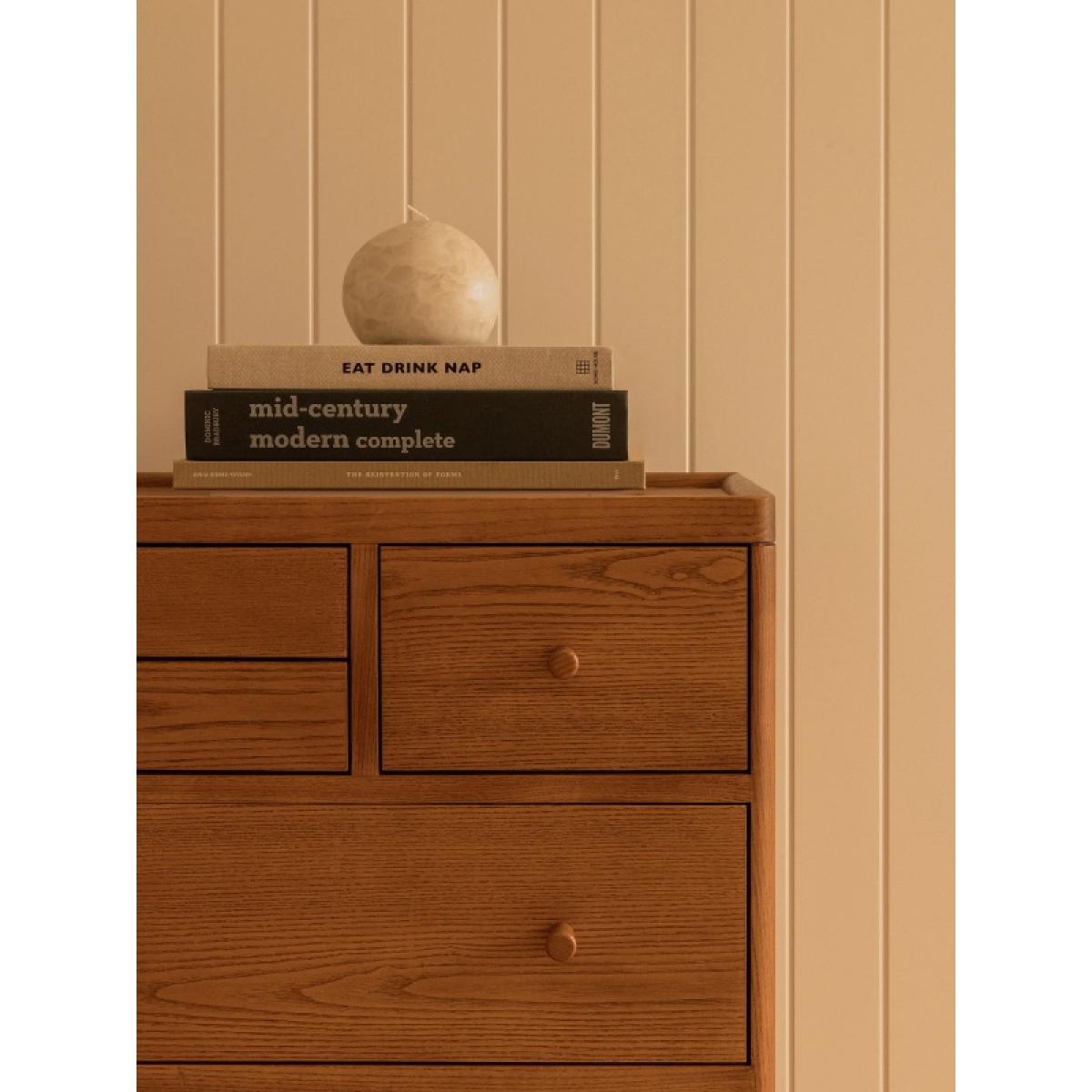 Ercol Salina 8 Drawer Tall Chest of Drawers In Vintage – image 9