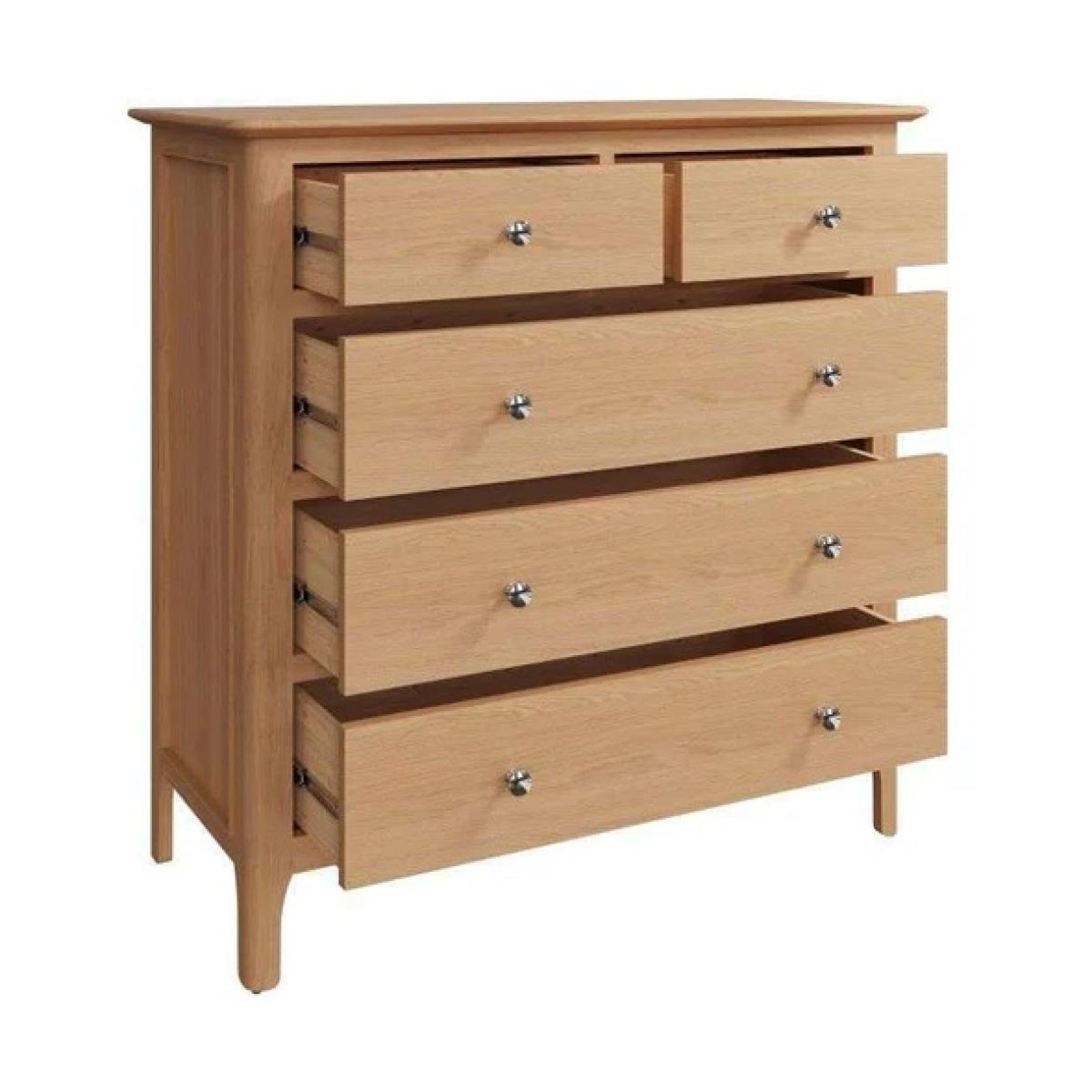 Newport 2 over 3 Chest Of Drawers - NT-2O3 2 Over 3 Drawer Chest – image 4