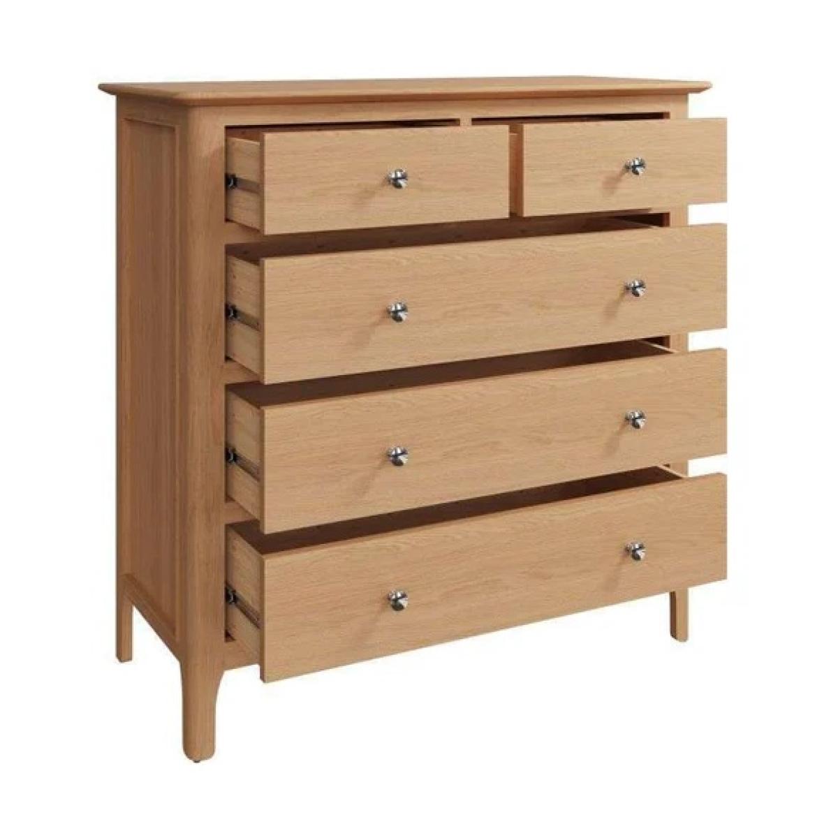 Newport 2 over 3 Chest Of Drawers - NT-2O3 2 Over 3 Drawer Chest – image 8