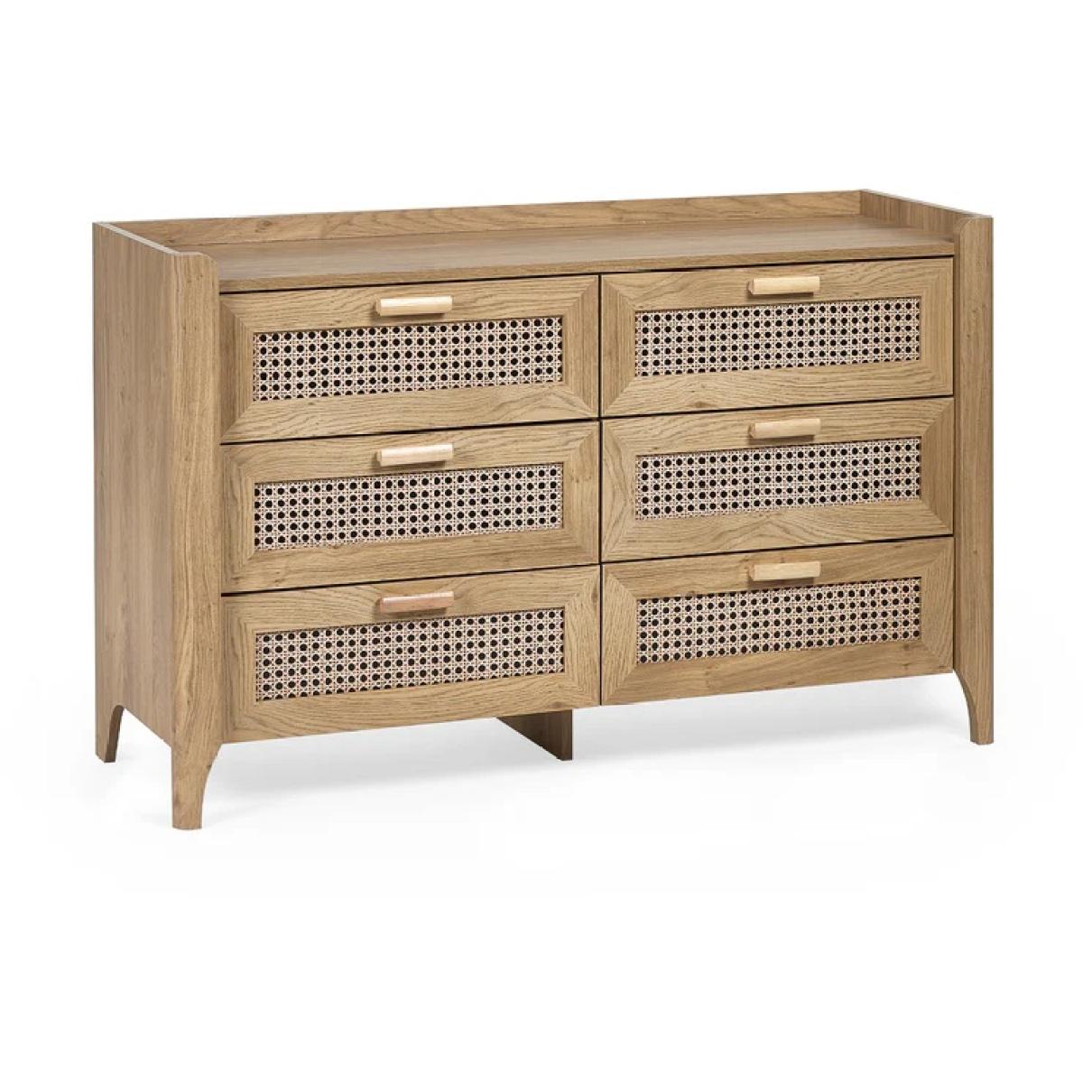 Julian Bowen Sydney 6 Drawer Wide Chest In LightWood – image 2