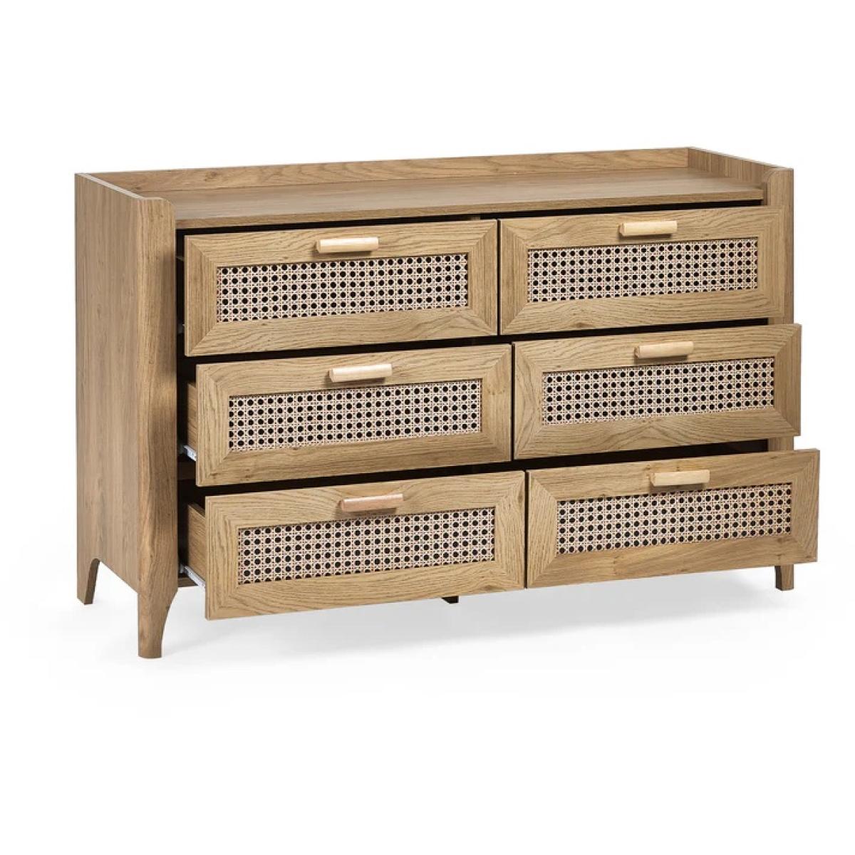 Julian Bowen Sydney 6 Drawer Wide Chest In LightWood – image 11