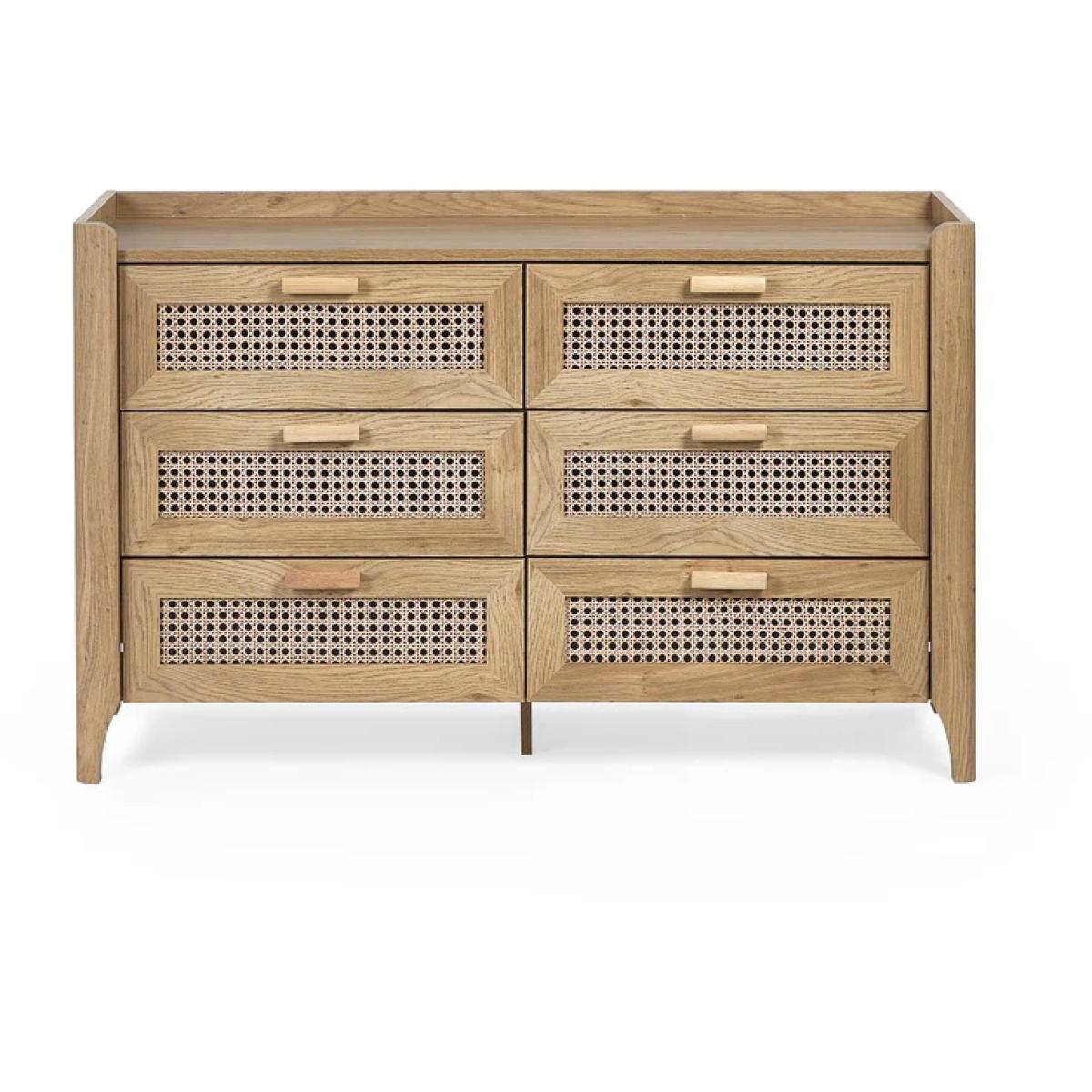 Julian Bowen Sydney 6 Drawer Wide Chest In LightWood – image 13