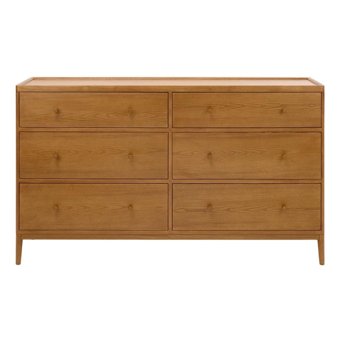 Ercol Salina 6 Drawer Wide Chest of Drawers In Vintage – image 3