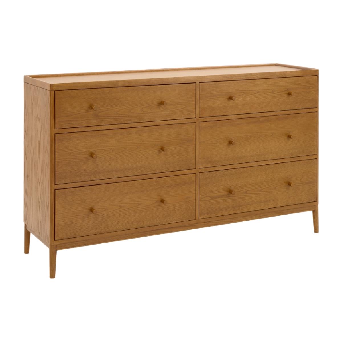 Ercol Salina 6 Drawer Wide Chest of Drawers In Vintage – image 1