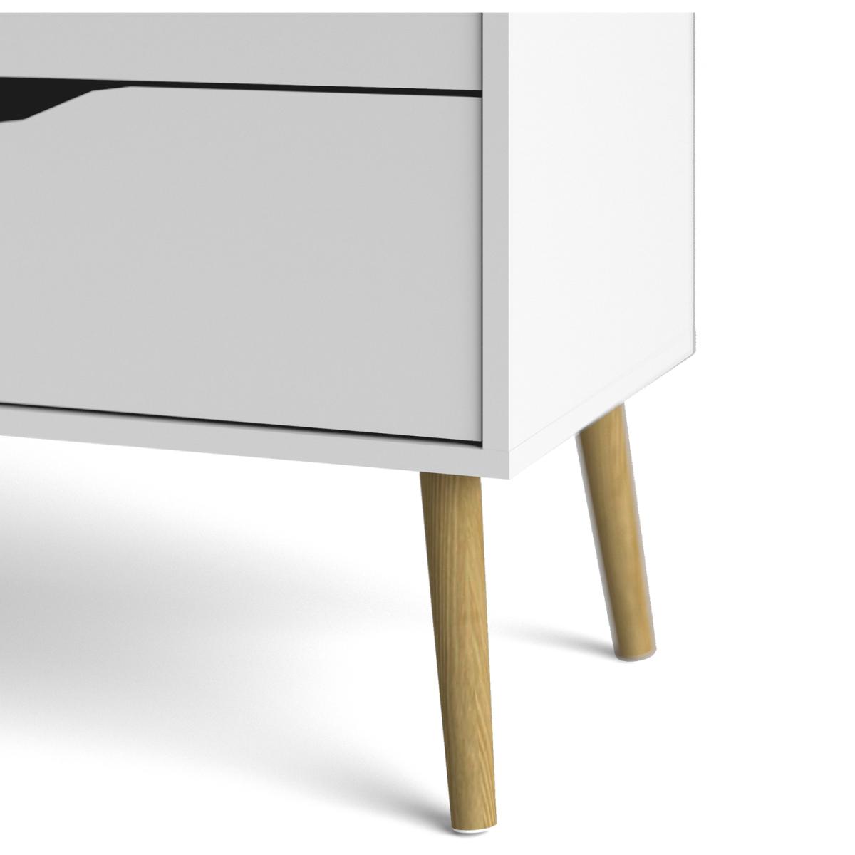 Toyen Chest of Four Drawers - White and Black Matt – image 17