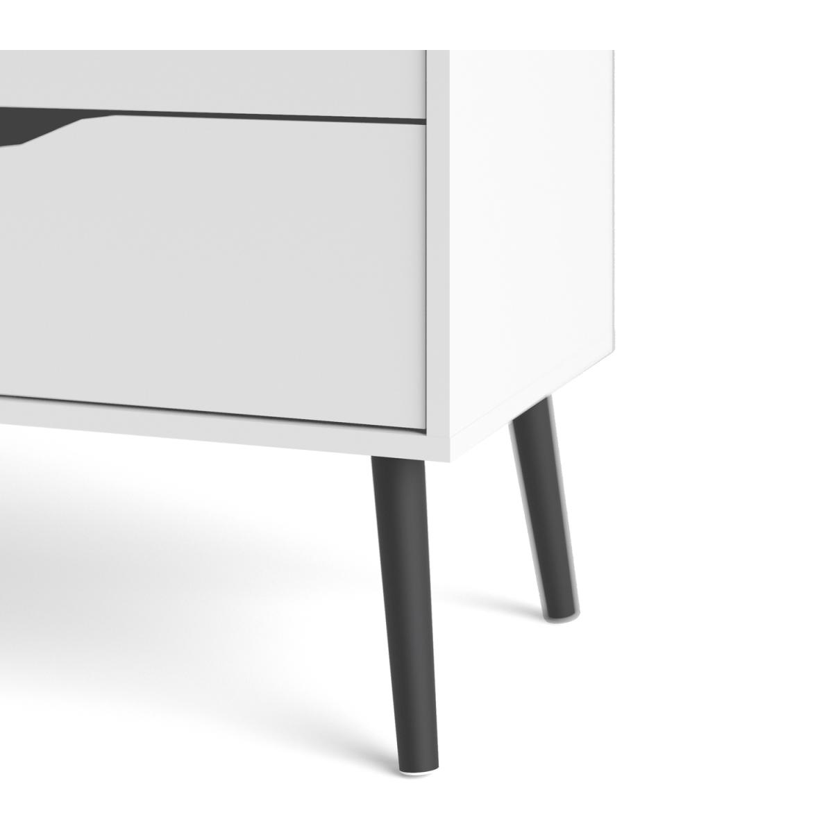 Toyen Chest of Four Drawers - White and Black Matt – image 7