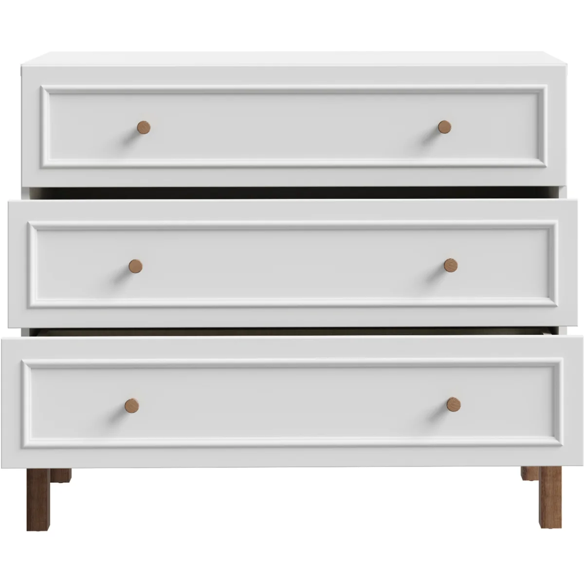 Wensley 3 Drawer Chest in Light Grey and Oak - Light Grey & Oak – image 5