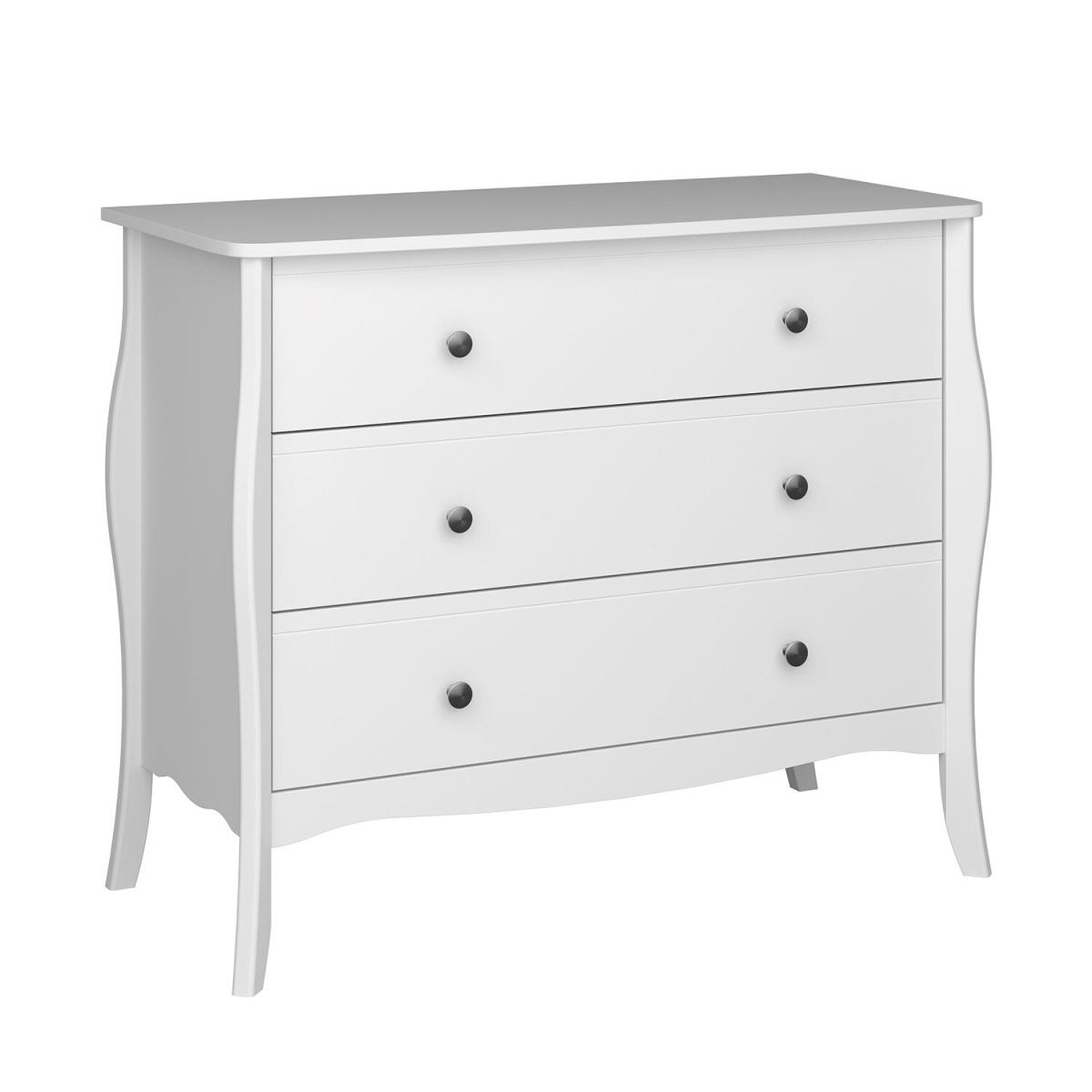 Baroque Wide Chest of Drawers - White – image 2