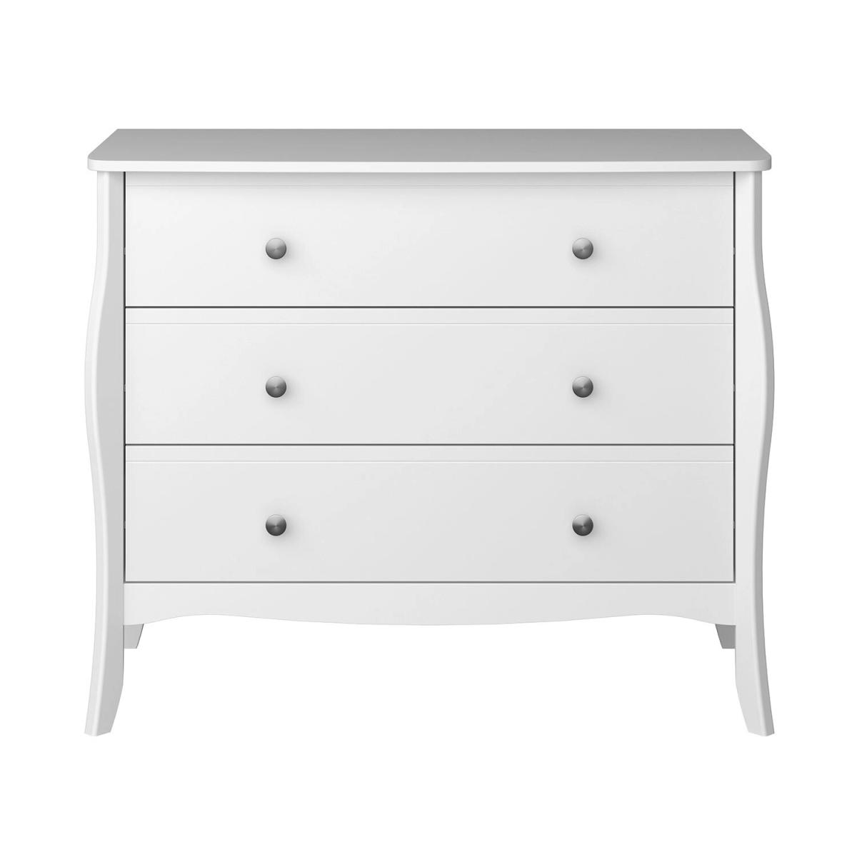 Baroque Wide Chest of Drawers - White – image 3