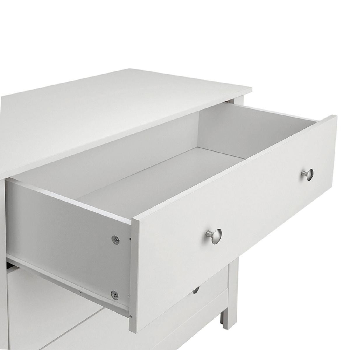 Florence 3 Drawer Chest White – image 4