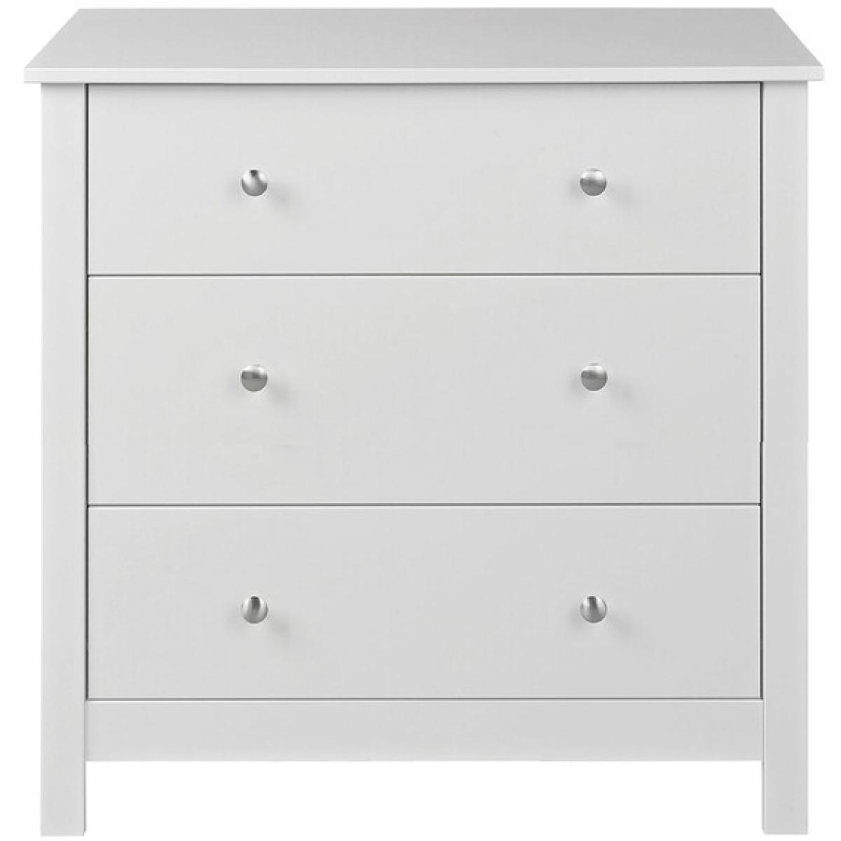 Florence 3 Drawer Chest White – image 1