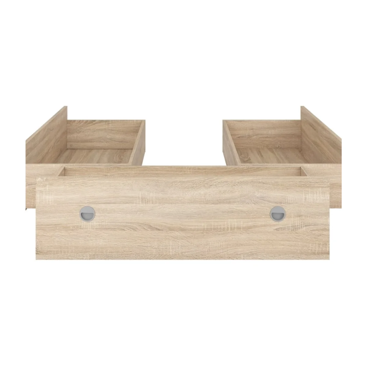 Nepo 3-Piece Underbed Drawer Set for Double Bed Sonoma Oak Effect - Sonoma Oak laminate finish