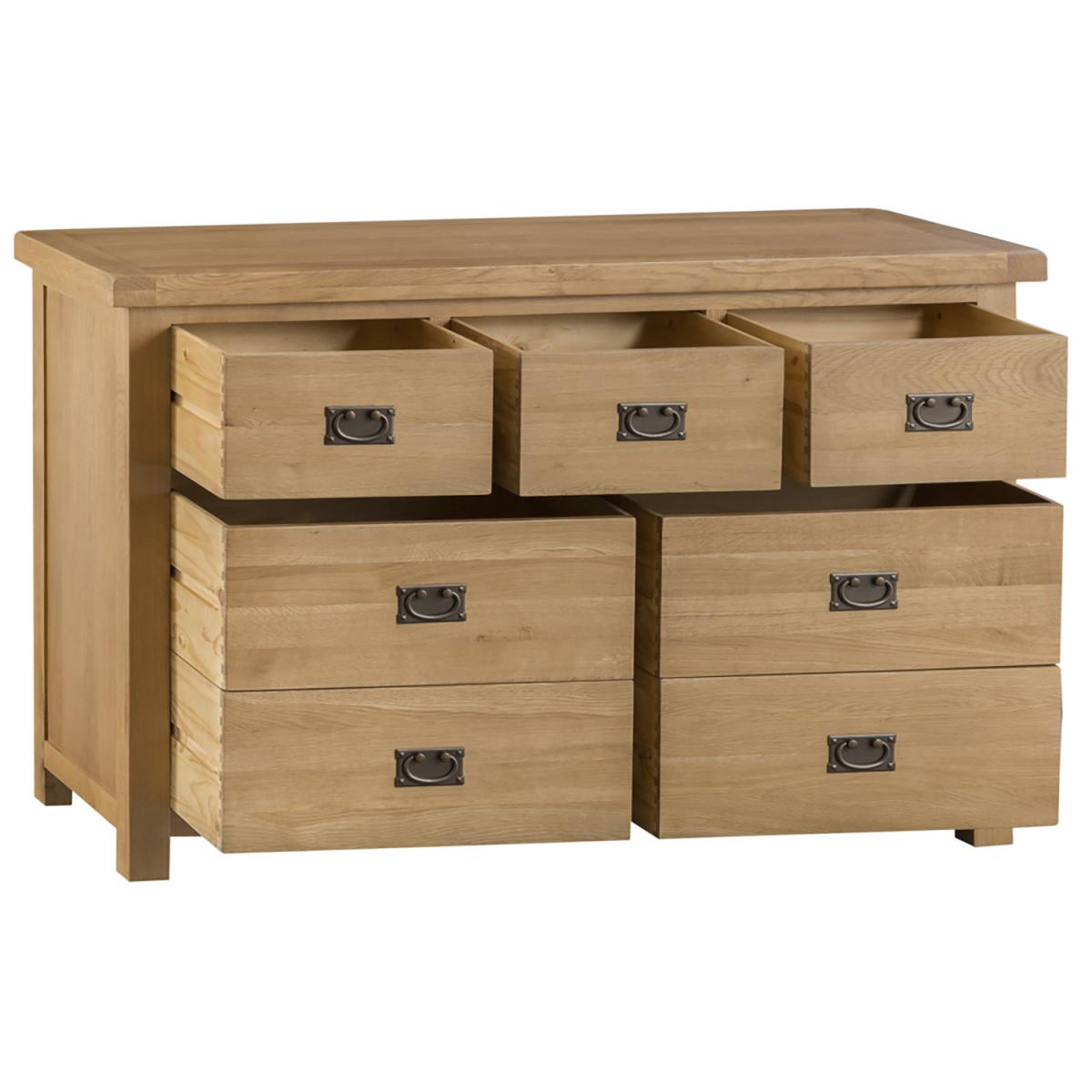 Bisbrooke Country 4 Over 3 Chest - Medium Oak – image 2