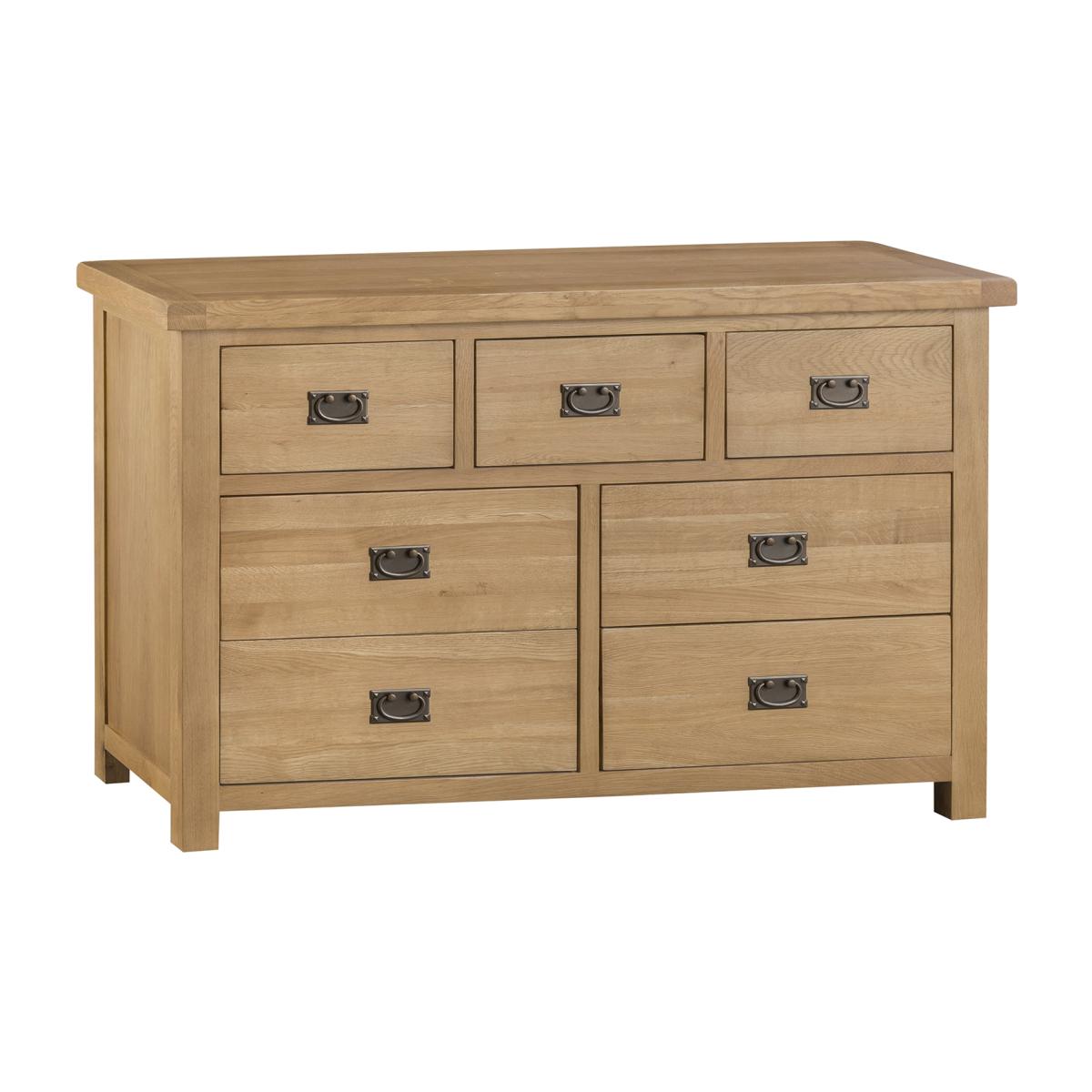 Bisbrooke Country 4 Over 3 Chest - Medium Oak – image 1