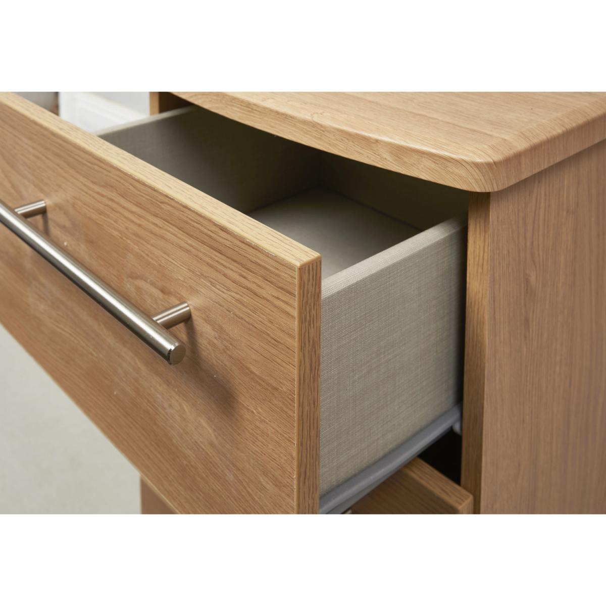 Sherwood Ready Assembled 3 Drawer Deep Chest - Modern Oak – image 2