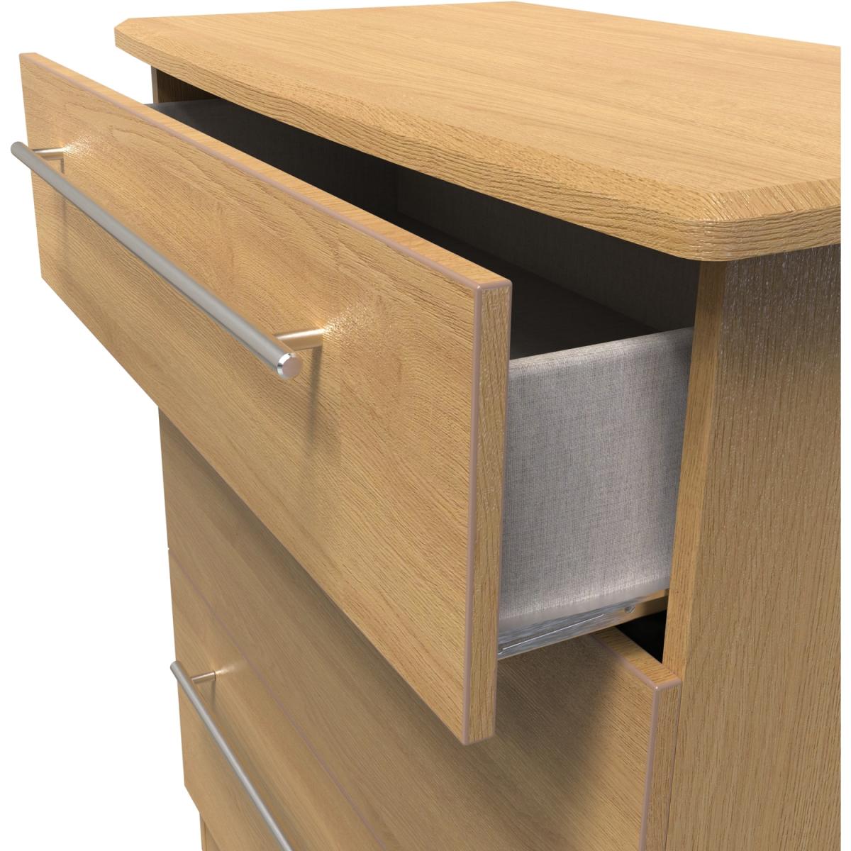 Sherwood Ready Assembled 3 Drawer Deep Chest - Modern Oak – image 10