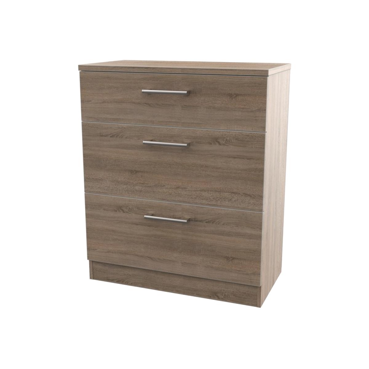 Devon 3 Drawer Deep Chest in Darkolino (Dark Oak) - Darkolino (Dark Oak)
