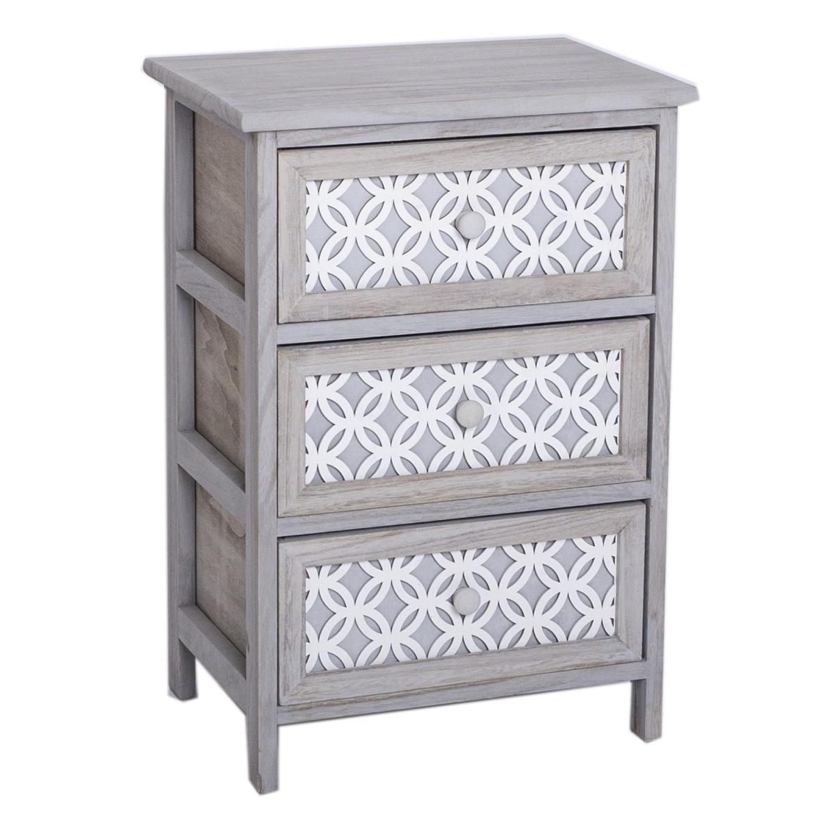 3 Drawer Grey Elysian Storage Tower – image 2