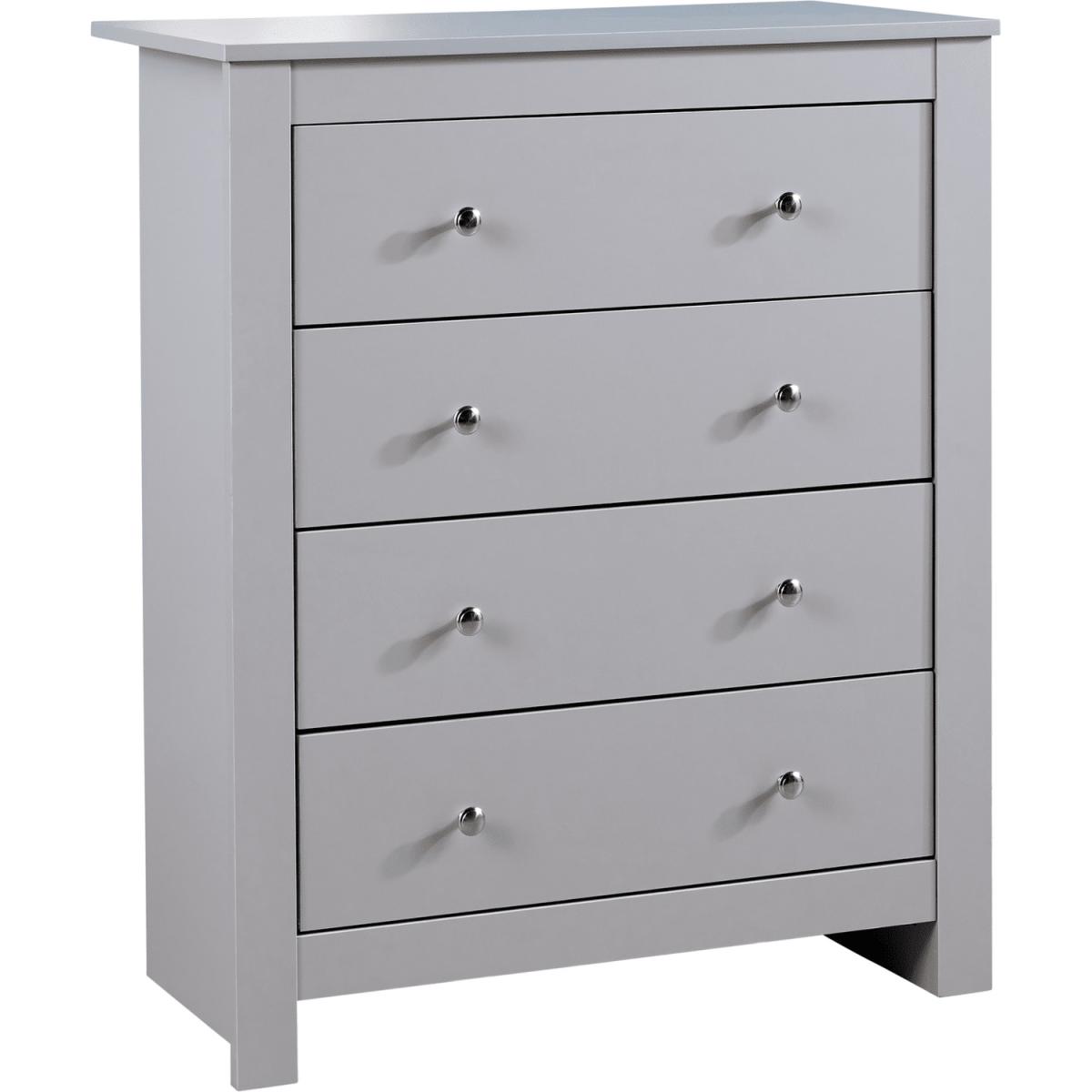 Nyon 4 Drawer Bedroom Storage Chest Unit - Grey - Grey – image 6