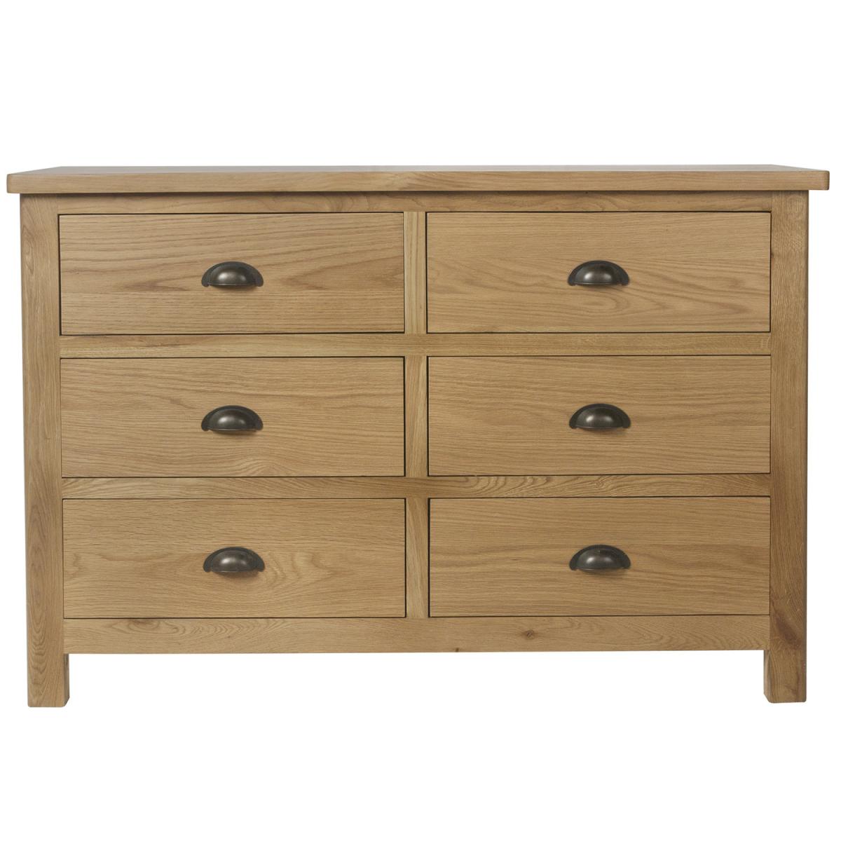 Cambridge 6 Drawer Chest - Rustic Oak – image 3
