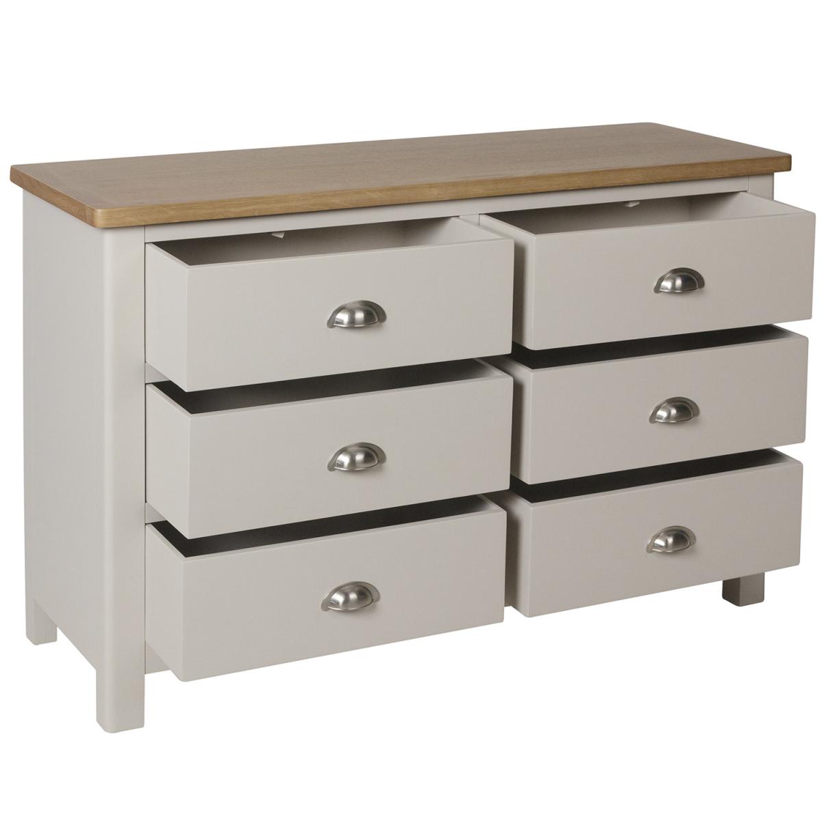 Cambridge 6 Drawer Chest - Rustic Oak – image 8