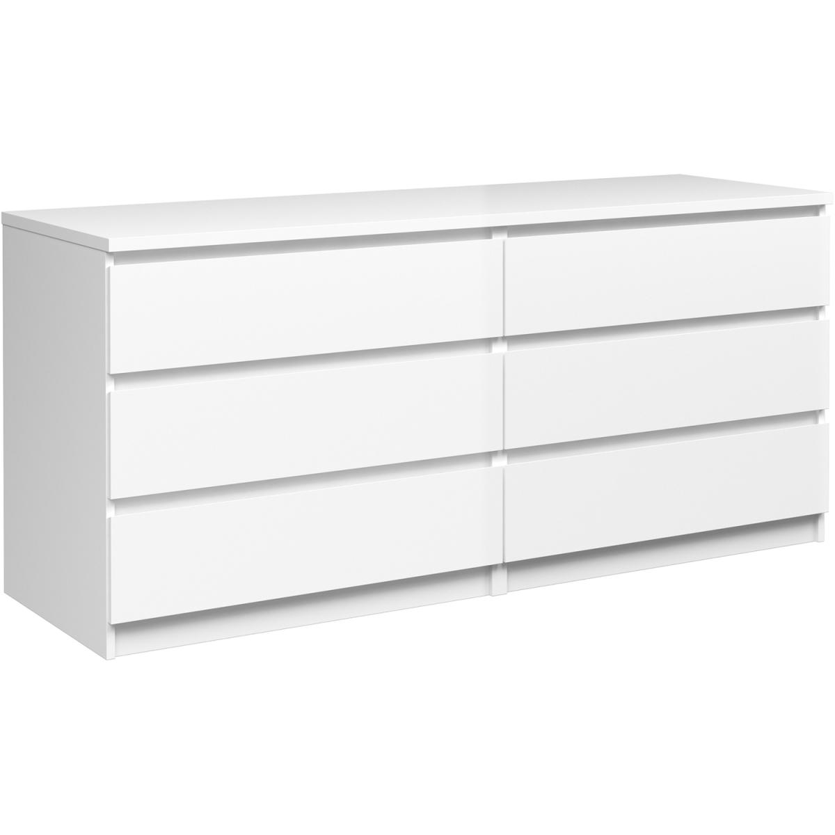 Columbia Wide Chest of Six Drawers - Truffle Oak – image 11