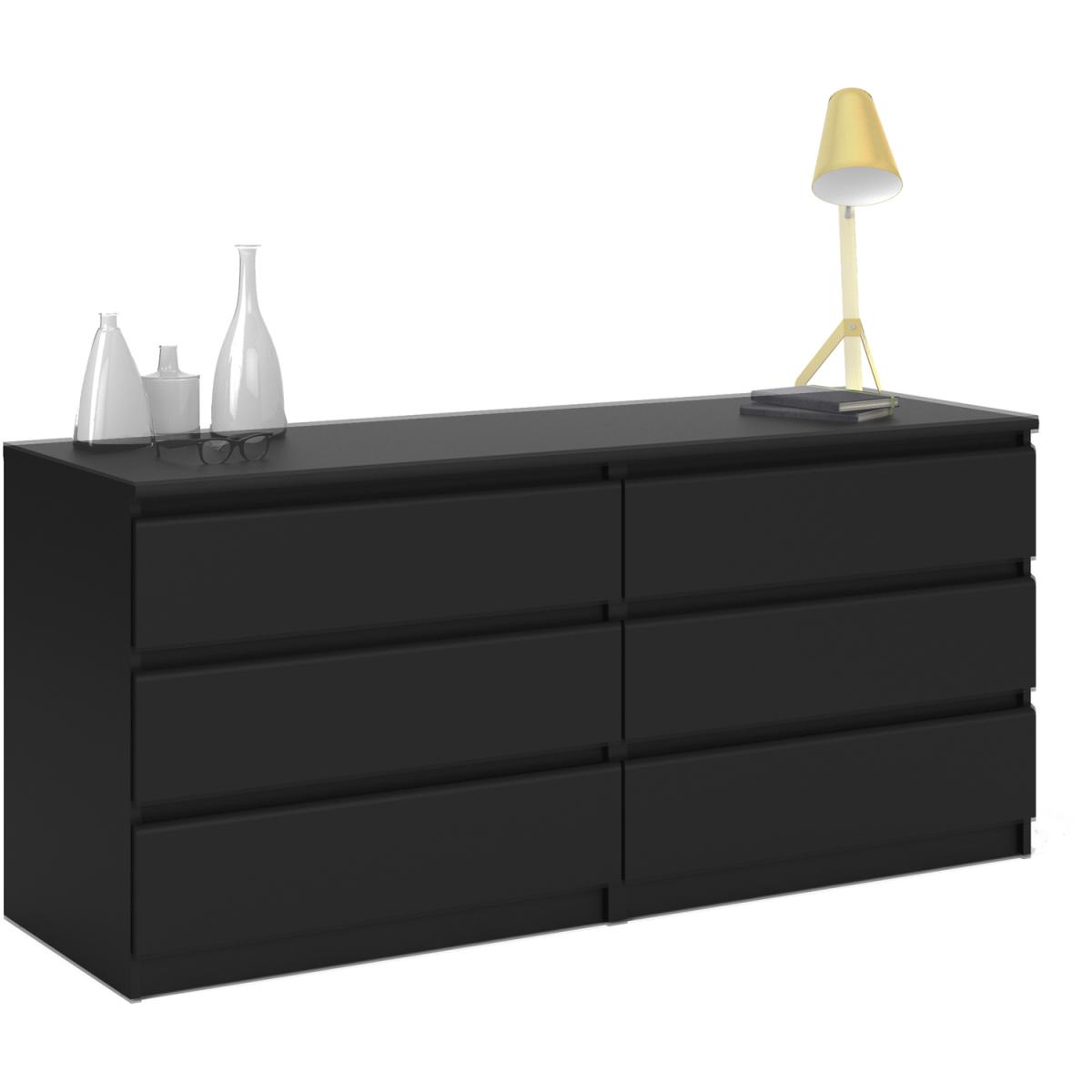 Columbia Wide Chest of Six Drawers - Truffle Oak – image 6