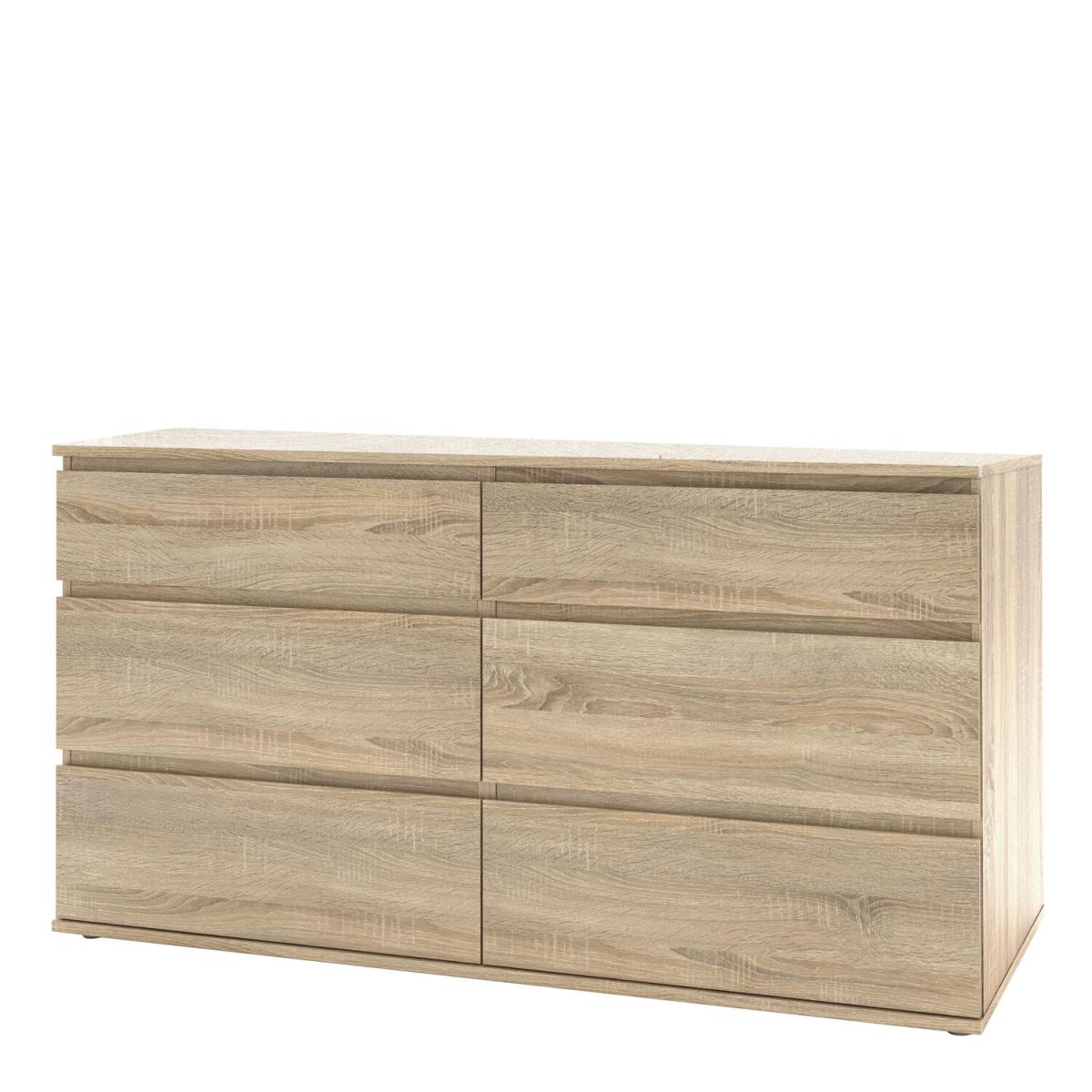Nova Wide Chest of 6 Drawers - Oak – image 5