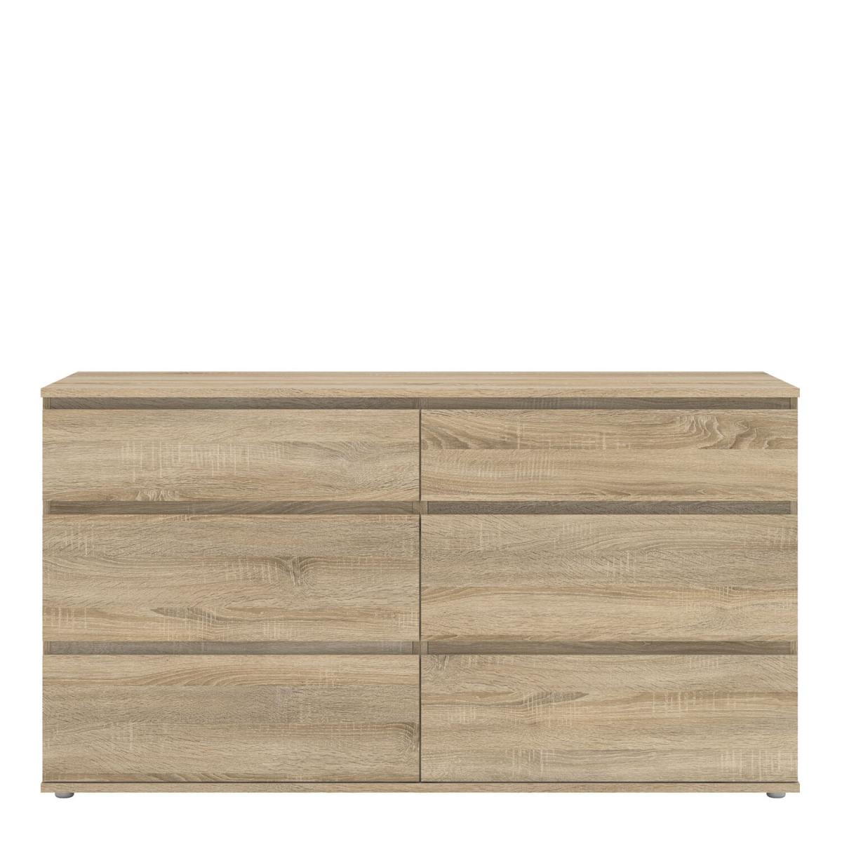 Nova Wide Chest of 6 Drawers - Oak – image 6