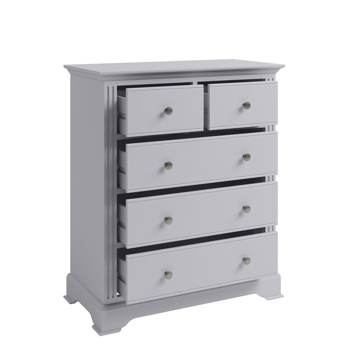 Harringworth Painted 2 + 3 Chest Of Drawers - Moonlight Grey – image 3