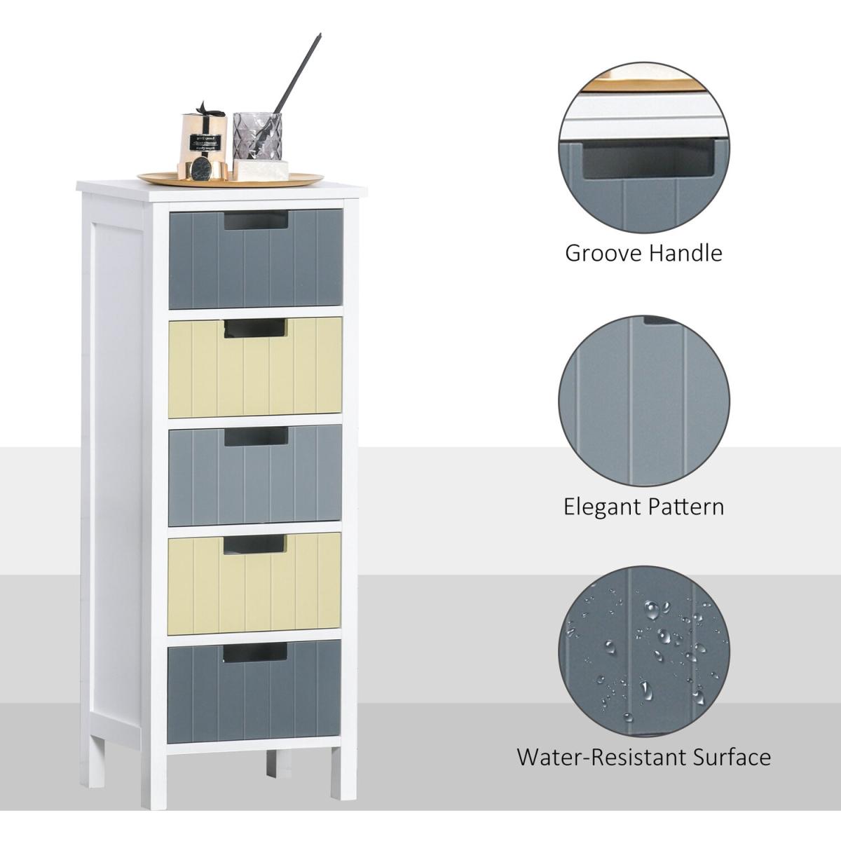 Chest of Drawers Storage Side Cabinet - Multi-Colored – image 5