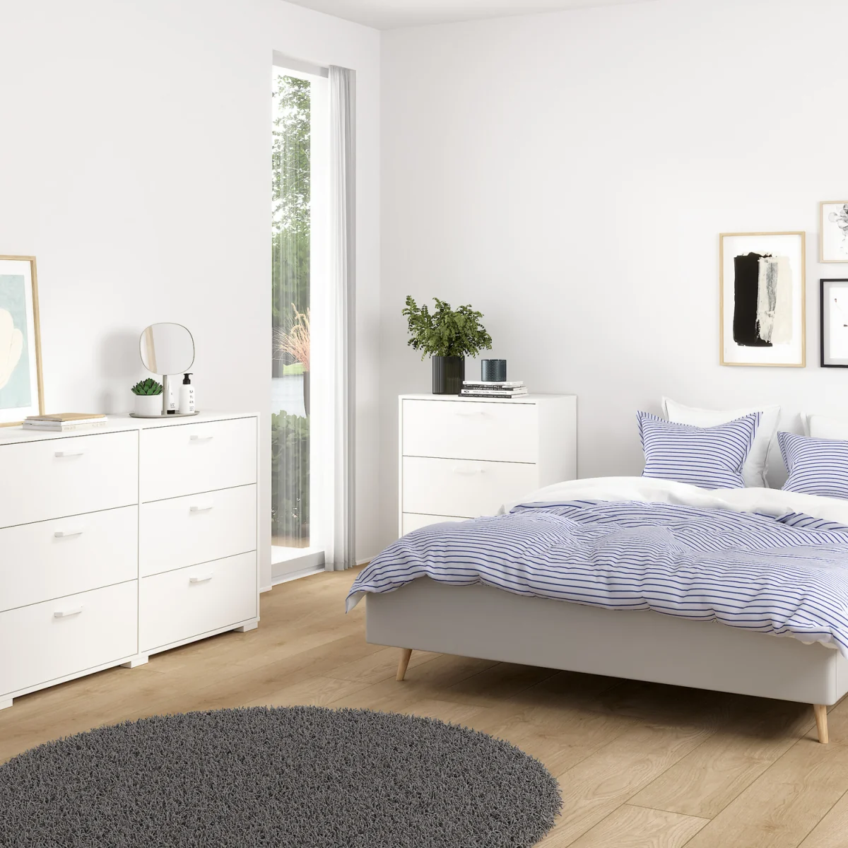 Sofia Chest 3 Drawers - White – image 7