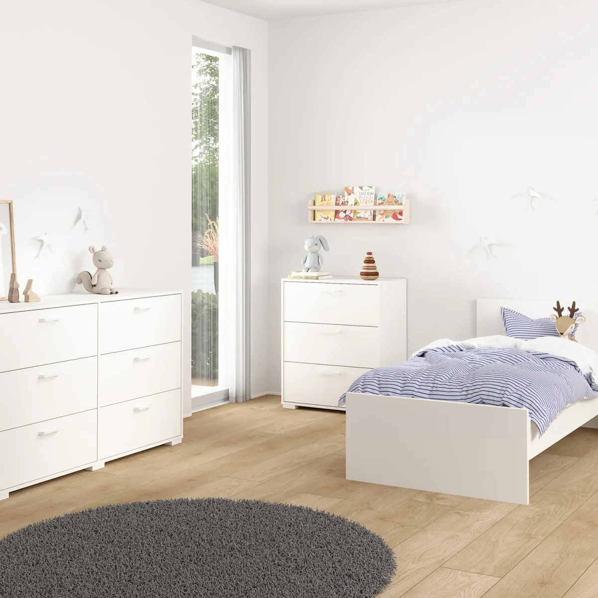Sofia Chest 3 Drawers - White – image 8