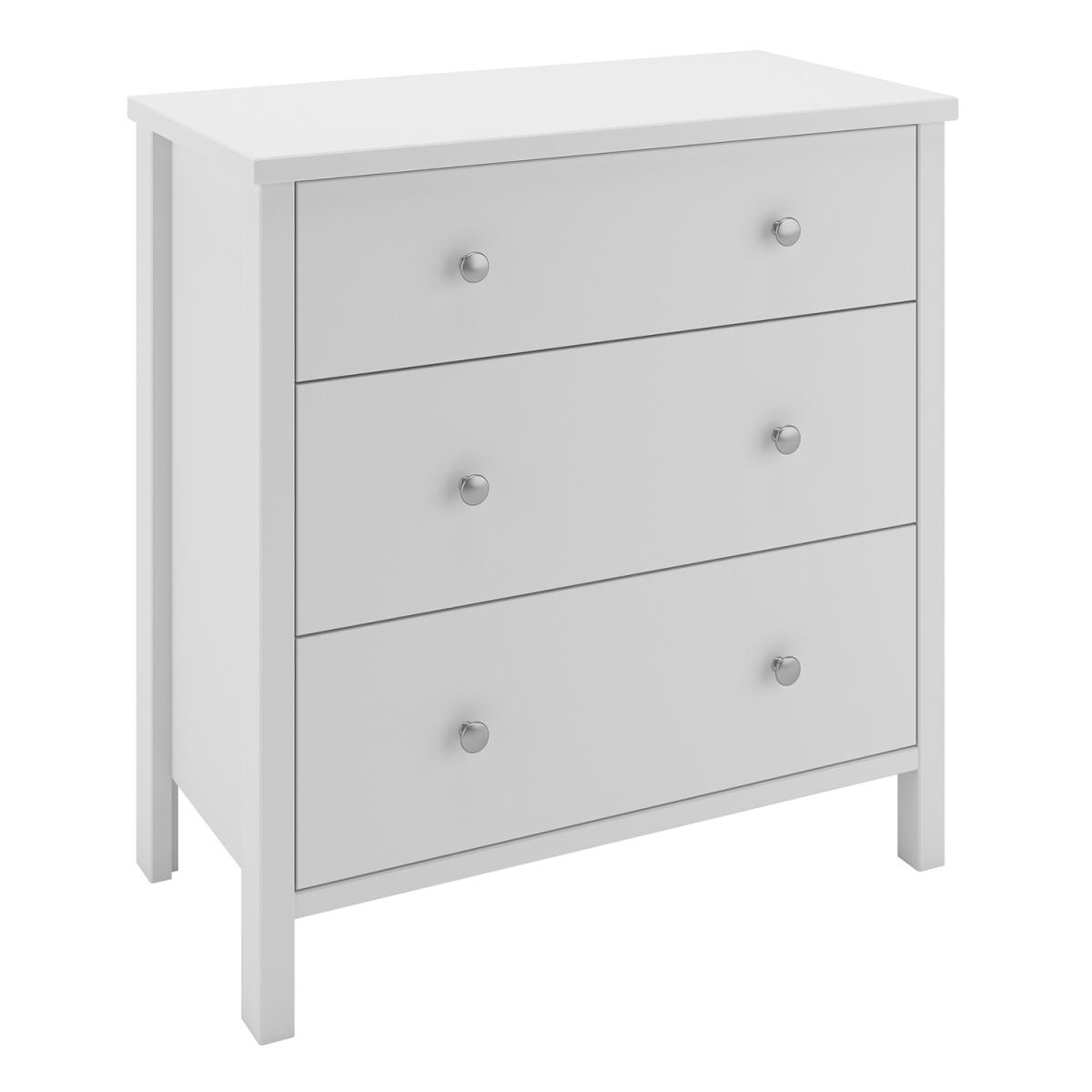 Steens Tromso Three Drawer Chest - White – image 3
