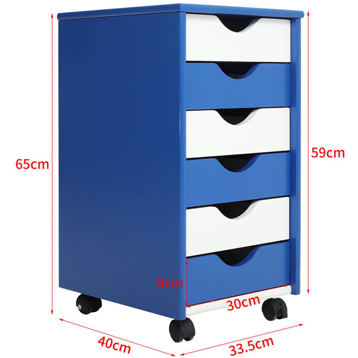 Six Drawer Storage Chest - Blue – image 8