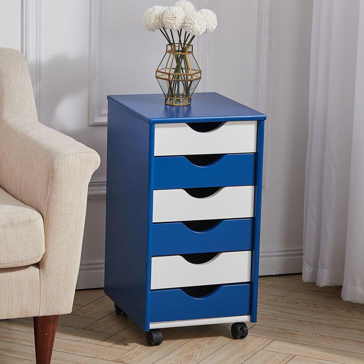 Six Drawer Storage Chest - Blue – image 1