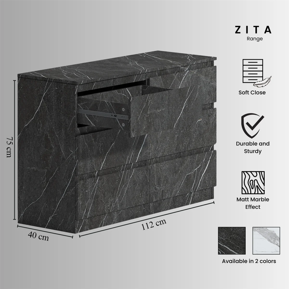 ZITA 6 Drawer Chest – image 8