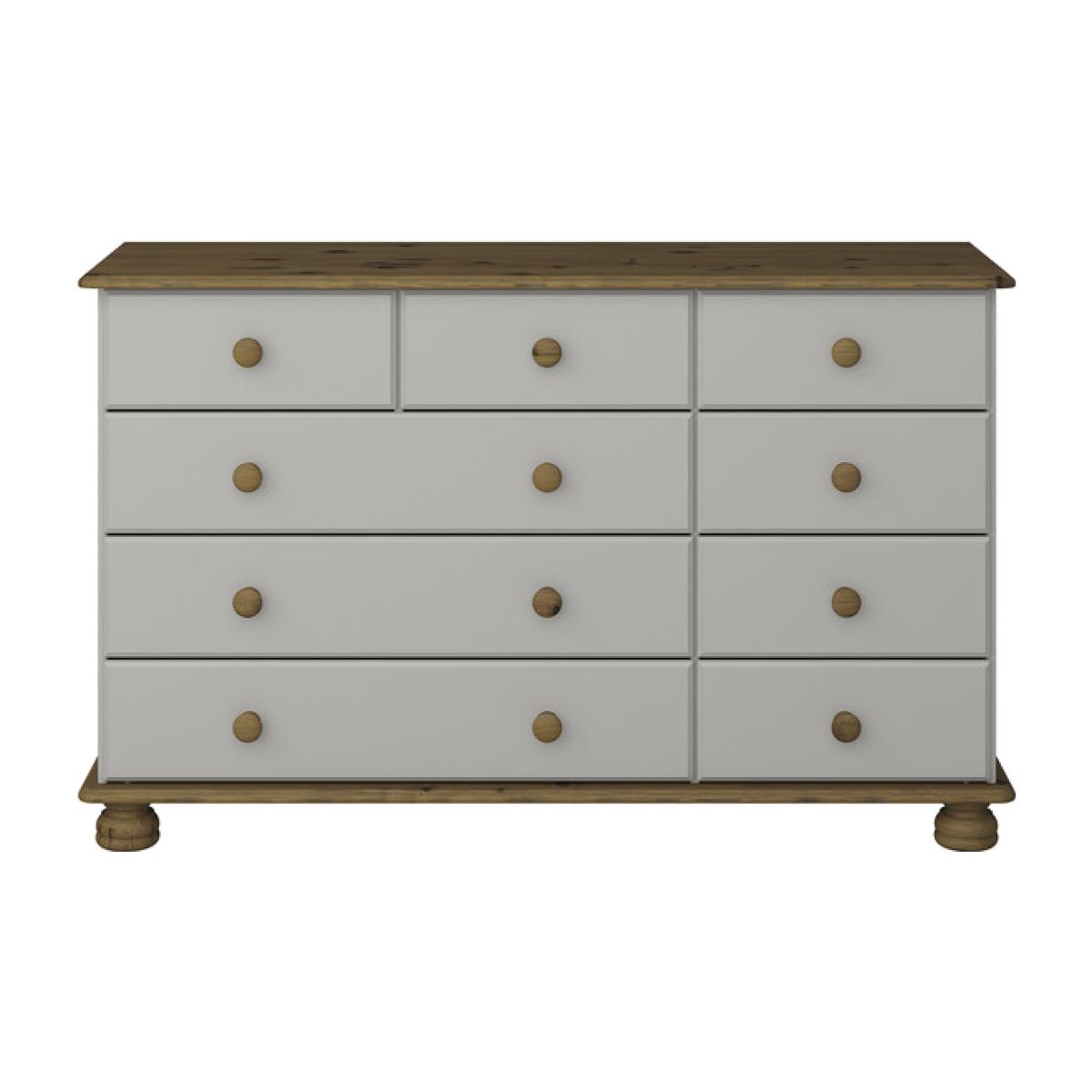 Steens Richmond Nine Drawer Chest - Grey & Pine