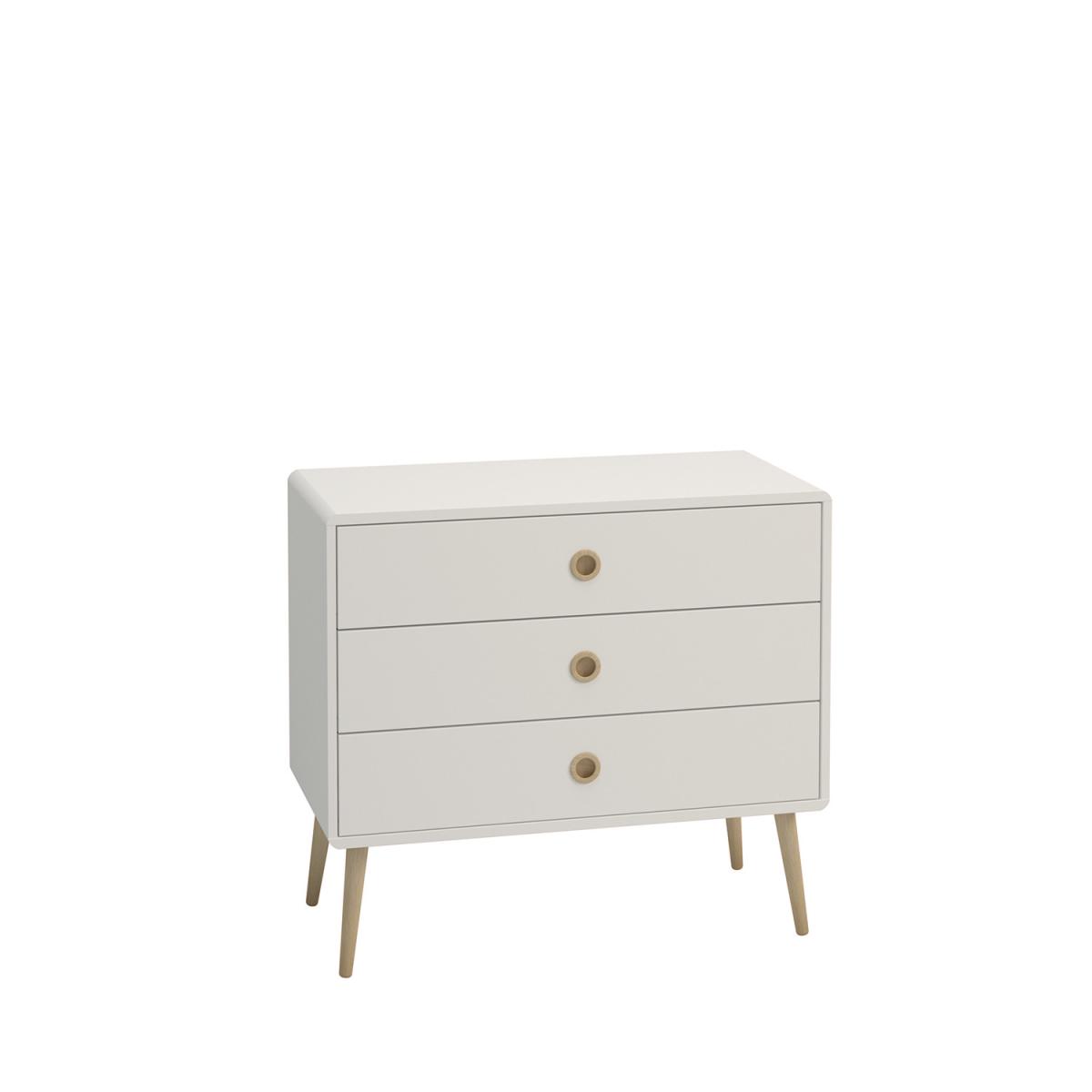 Steens Softline 3 Drawer Wide Chest - White – image 2