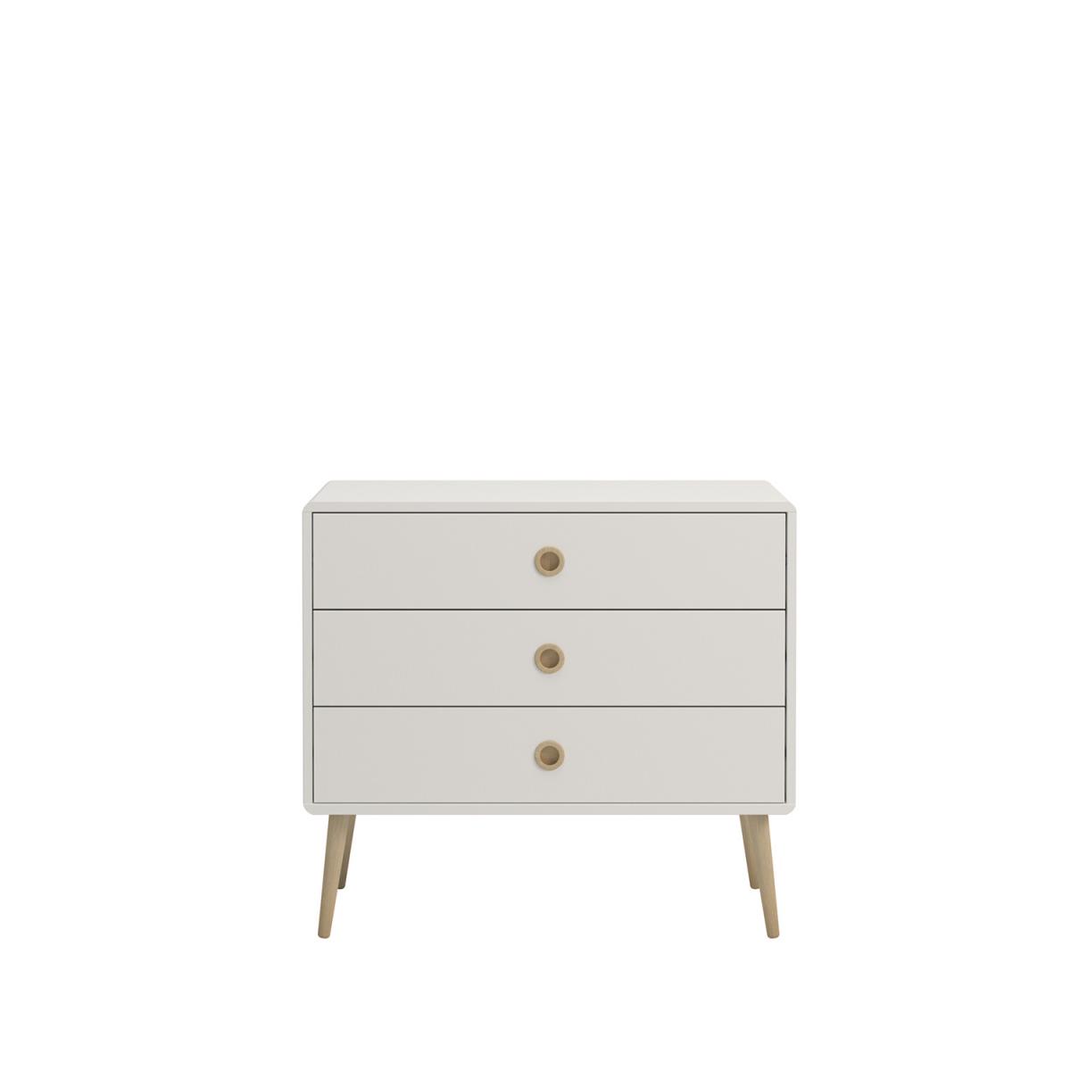 Steens Softline 3 Drawer Wide Chest - White – image 3